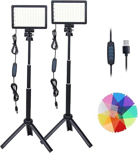 2-Pack Luce LED Video Dimmerabile: Illuminazione Perfetta per Ogni Occasione