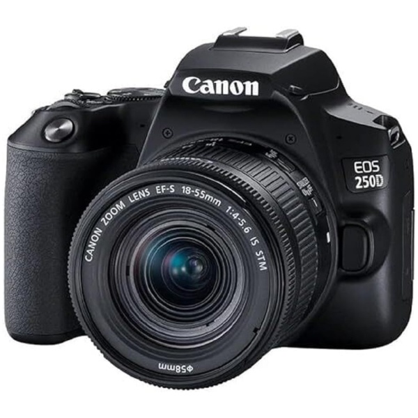 Canon EOS 250D + EF-S 18-55mm f/4-5.6 IS STM Kit fotocamere SLR 24,1 MP CMOS 6000 x 4000 Pixel Nero