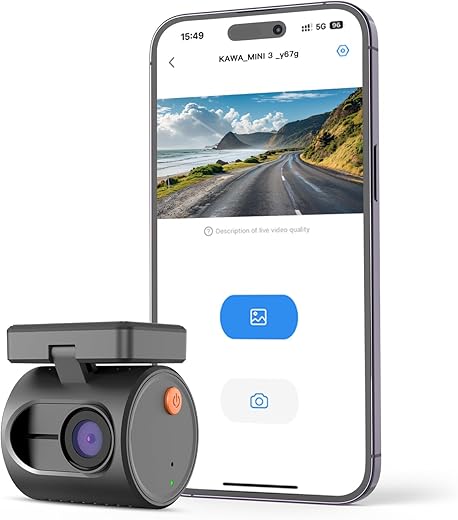 Dash Cam KAWA 1296P Mini 2024: Qualità e Compattezza