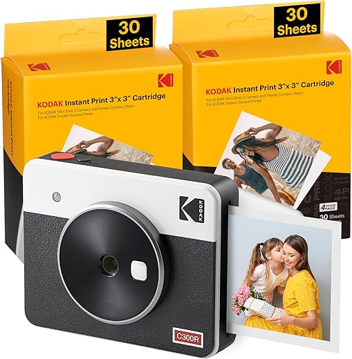 KODAK Mini Shot 3 Retro 2-in-1: Stampa e Scatta con Stile!