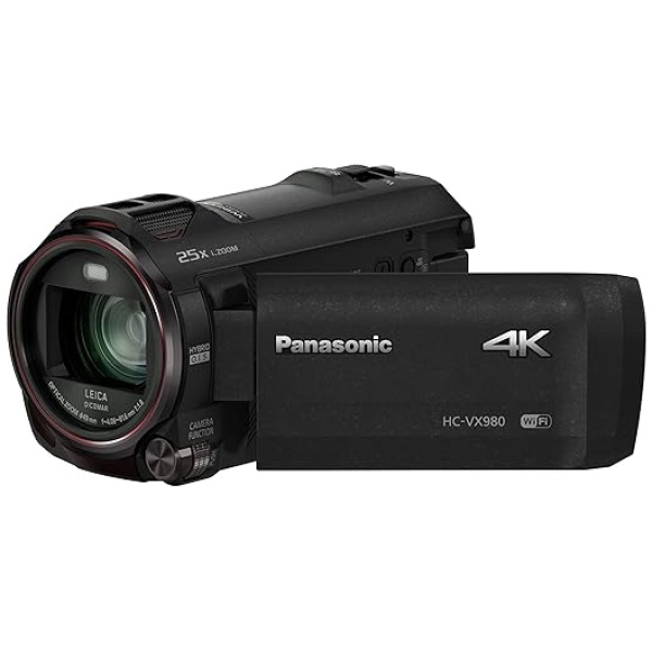 Panasonic HC-VX980EB-K - Videocamera 4K con obiettivo LEICA Dicomar, colore: Nero