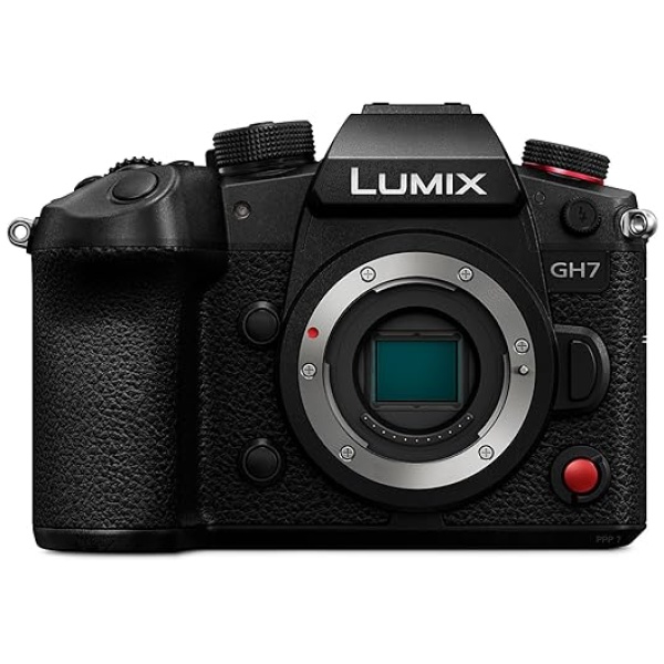 Panasonic Lumix DC-GH7E Corpo Fotocamera Mirrorless Micro Quattro Terzi, 25,2MP, Video C4K/4K 4:2:2 60/50p, Phase Hybrid AF, Active IS, Audio Float...