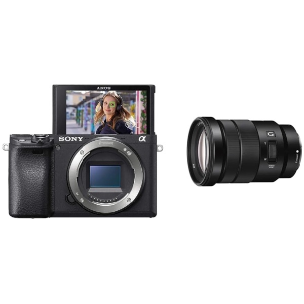 Sony Alpha 6400, Fotocamera Digitale Mirrorless ad Obiettivi Intercambiabili, Sensore APS-C, Video 4K HDR, S-log2, S-log3 e Hlg, ILCE6400B, Nero &...