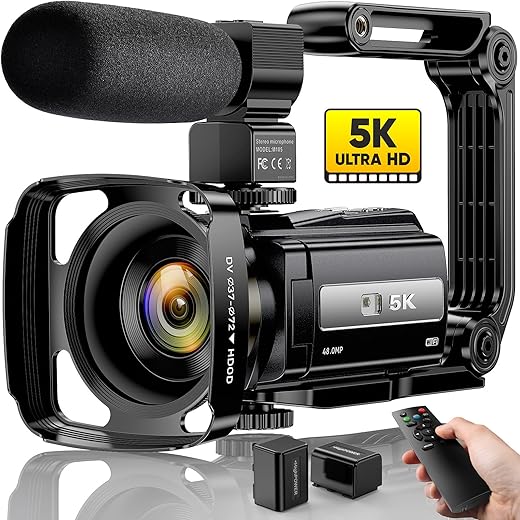 Videocamera 5K 48MP: Recensione con WiFi e Microfono