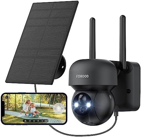 Recensione FOAOOD Telecamera WiFi Esterno 360 – Sorveglianza Pannello Solare IP66