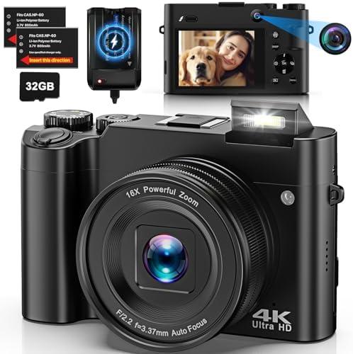 Recensione Macchina Fotocamera Digitale 4K Dual Camera & Webcam Compact per Adolescenti: Pro e Contro