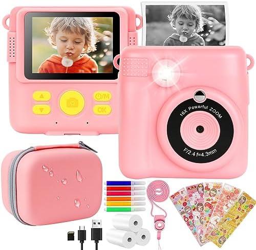 Recensione Fotocamera Istantanea Bambini 2.4″ HD 1080P – Giocattolo Divertente con Custodia e Accessori