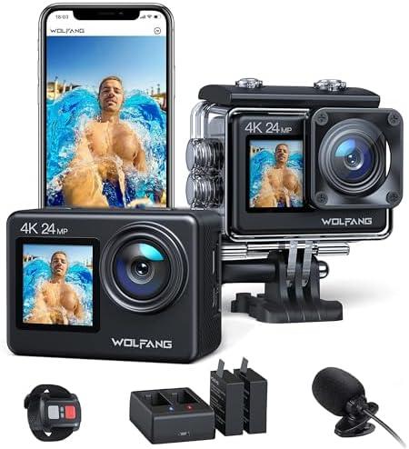 Recensione WOLFANG Dual Color Action Cam GA200: Dettagliata e Professionale