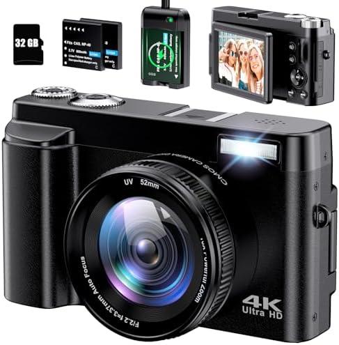 Recensione Macchina Fotografica 4K, 48MP Fotocamera Digitale con Zoom 16X: Ideale per Principianti